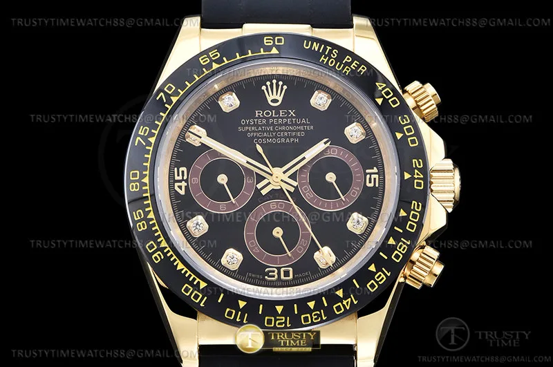 ROLDYT0534B - Daytona 126518 CER YG/RU Blk/Dia GDF A3836