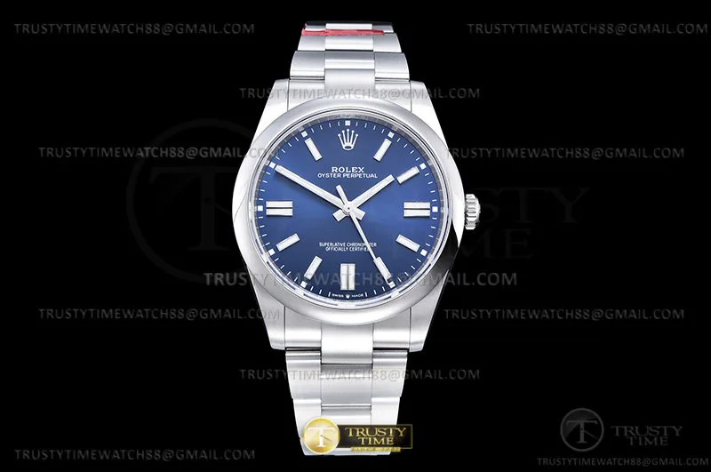 ROYP042A - Oyster Pert 41mm 124300 Oys SS/SS Blue VSF V2 VS3230