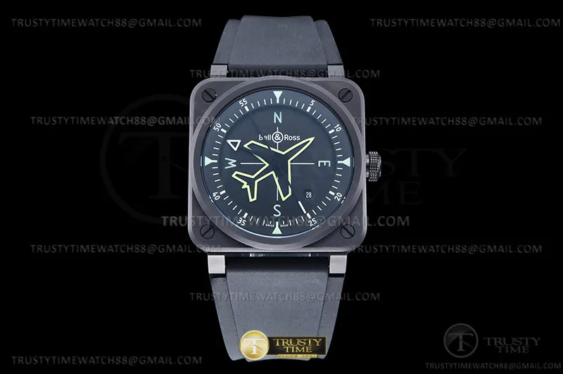 BR141 - Bell Ross BR03 GyroCompass CER/RU Black M+F A2892
