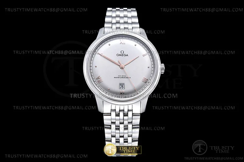 OMG0872B - De Ville Prestige 40mm SS/SS Silv/RG VSF A8800