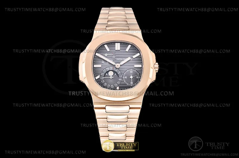 PP0512 - Nautilus Moon Phase 5712 RG/RG Grey PPF V3 A240
