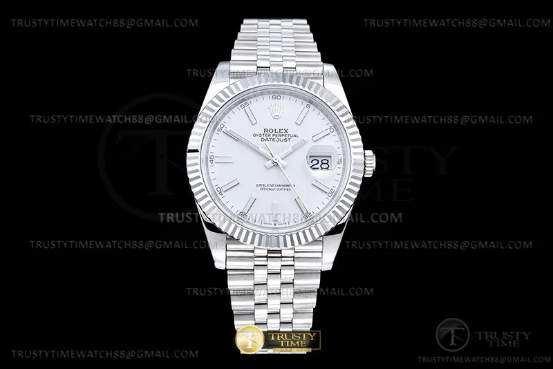 R2DJ0479 - DJ2 41mm Jub Flt 904L SS/SS Wht/Stk GMF VR3235