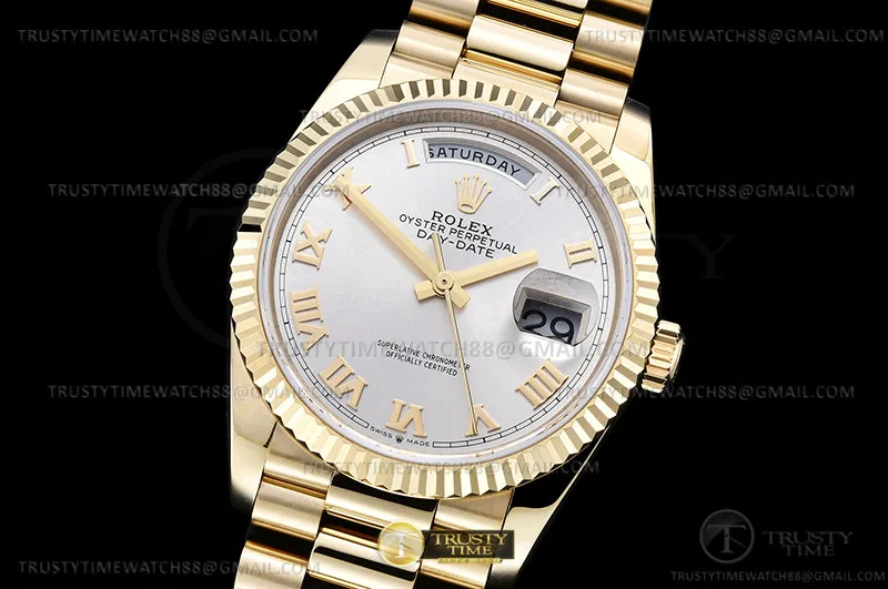 RDD0329E - DayDate 36mm 904L Flt YG/YG Silv/Rm GMF VR3255