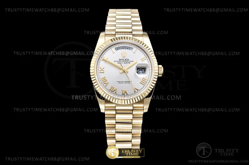 RDD0329E - DayDate 36mm 904L Flt YG/YG Silv/Rm GMF VR3255