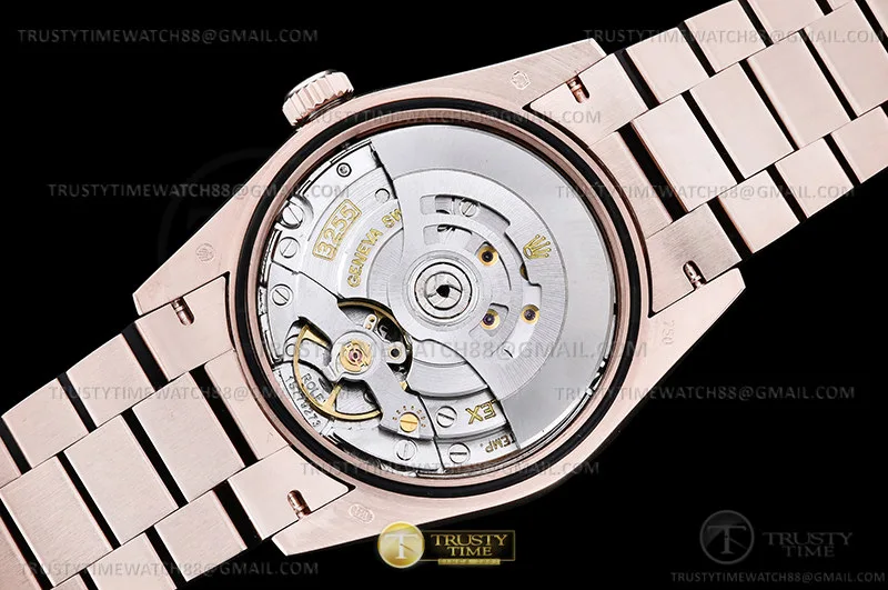 RDD0330C - DayDate 36mm Wt 904L Flt RG/RG Brn/Rm Stk QF VR3255