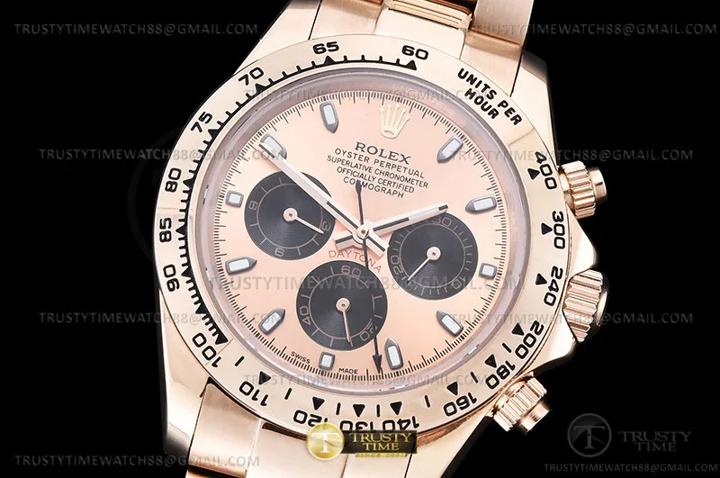 ROLDYT0551D - Daytona 116505 RG/RG Gold/Blk/Stk GDF A3836