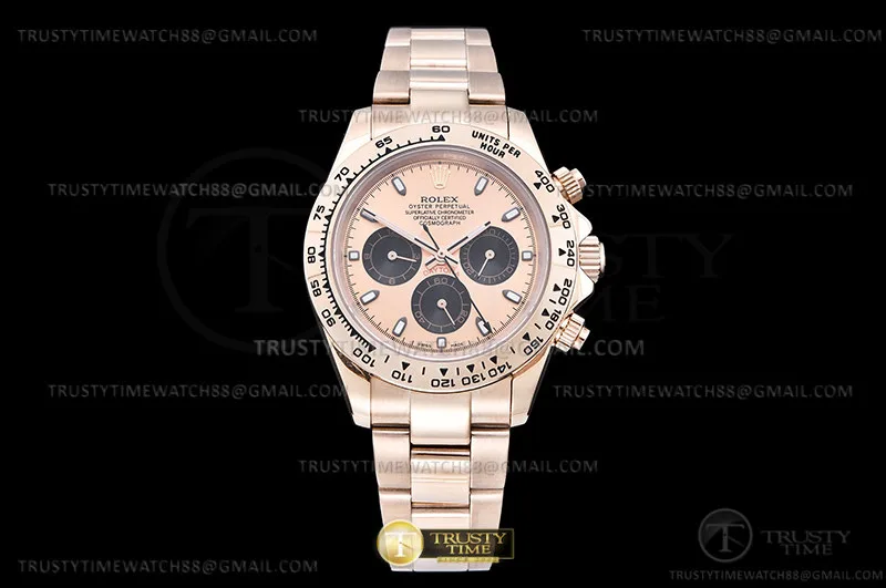 ROLDYT0551D - Daytona 116505 RG/RG Gold/Blk/Stk GDF A3836