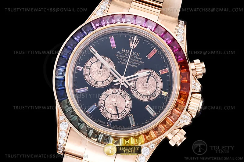 ROLDYT0575 - Daytona 116595RBOW RBW RG/RG Blk/Rbw N6F SA4130