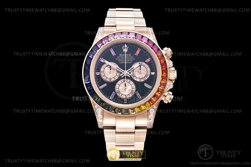 ROLDYT0575 - Daytona 116595RBOW RBW RG/RG Blk/Rbw N6F SA4130