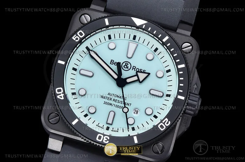 BR142B - Bell Ross BR03-92 Diver 42mm DLC/RU Lume WMF A2824
