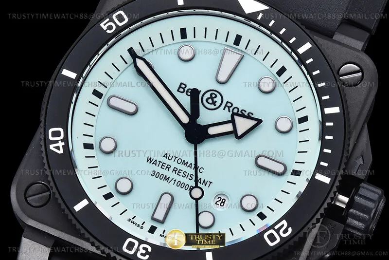 BR142B - Bell Ross BR03-92 Diver 42mm DLC/RU Lume WMF A2824