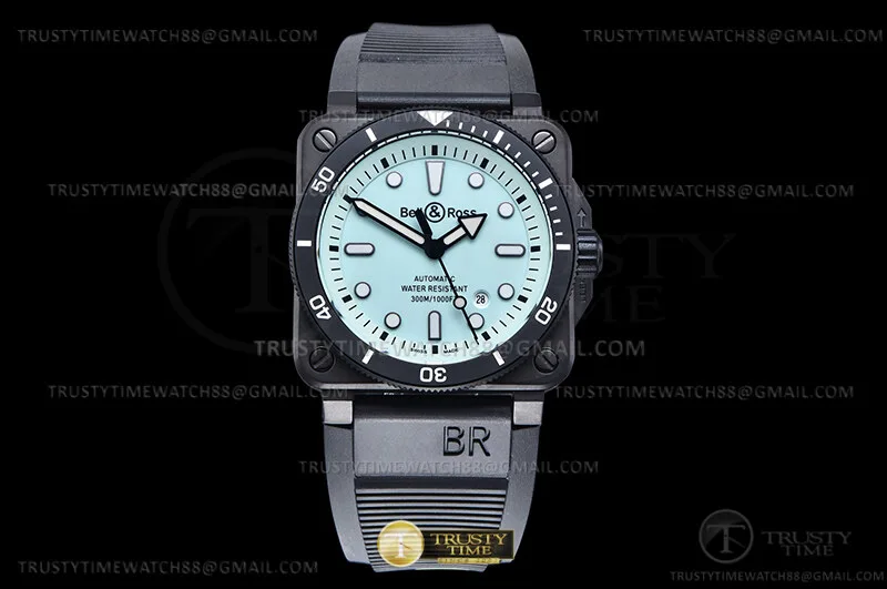BR142B - Bell Ross BR03-92 Diver 42mm DLC/RU Lume WMF A2824