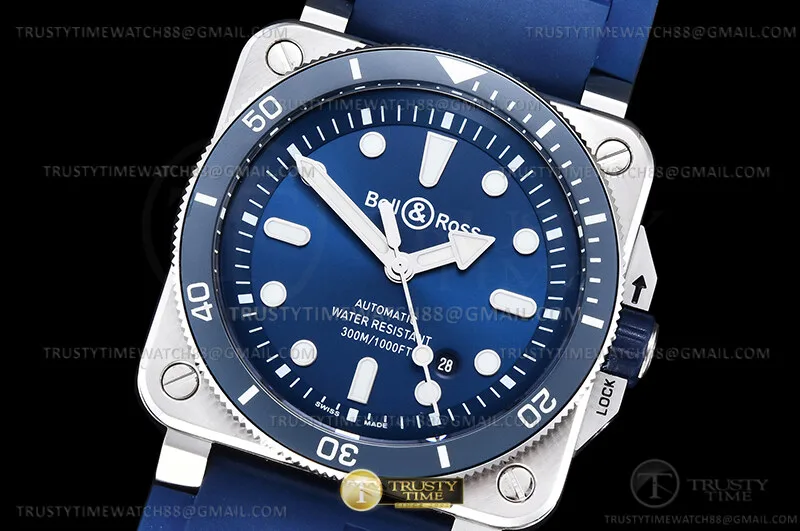 BR143B - Bell Ross BR03-92 Diver 42mm SS/RU Blue WMF A2824