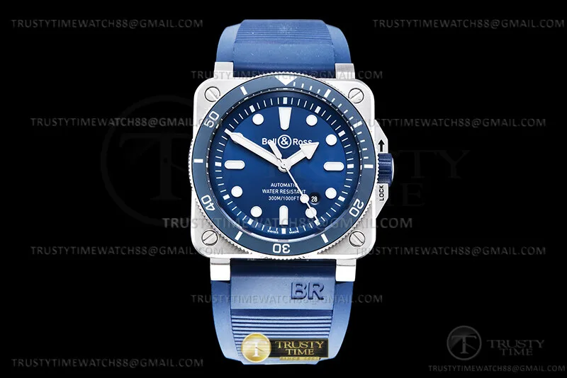 BR143B - Bell Ross BR03-92 Diver 42mm SS/RU Blue WMF A2824