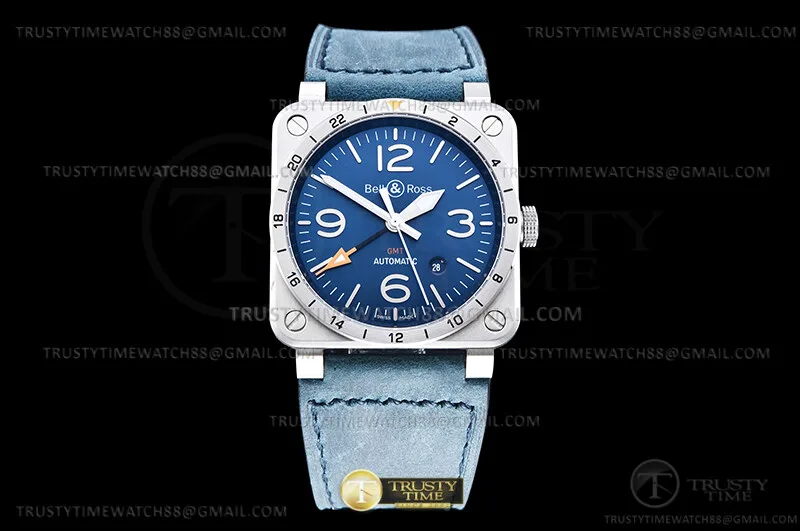 BR146B - Bell Ross BR03-93 GMT 42mm SS/LE Blue WMF A2836