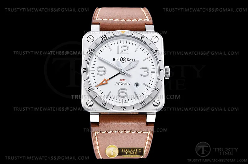 BR146C - Bell Ross BR03-93 GMT 42mm SS/LE Wht WMF A2836