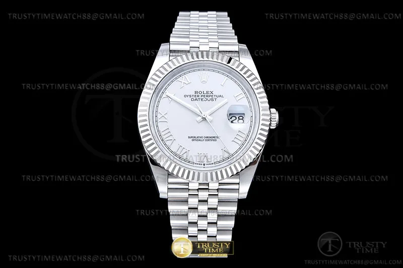 R2DJ0484E - DJ2 41mm Jub Flt 904L SS/SS Wht/Rm EWE A3235
