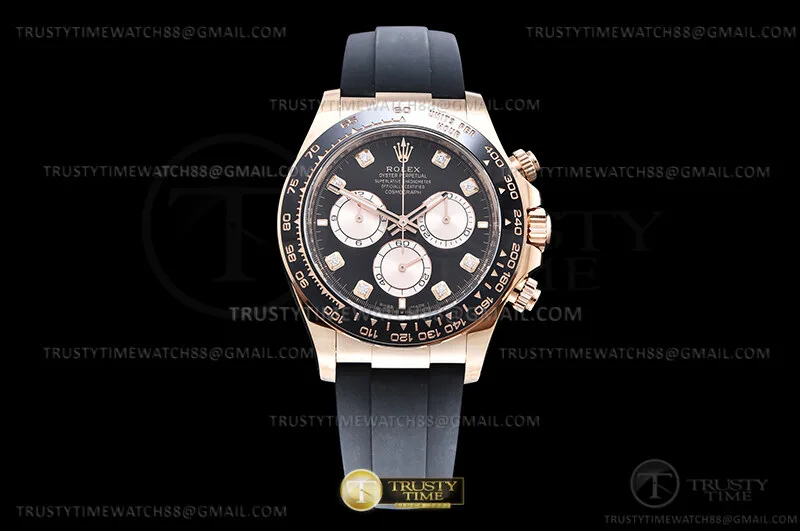 ROLDYT0595A - Daytona 126515 CER RG/RU Blk/Dia 904L Clean SH4131