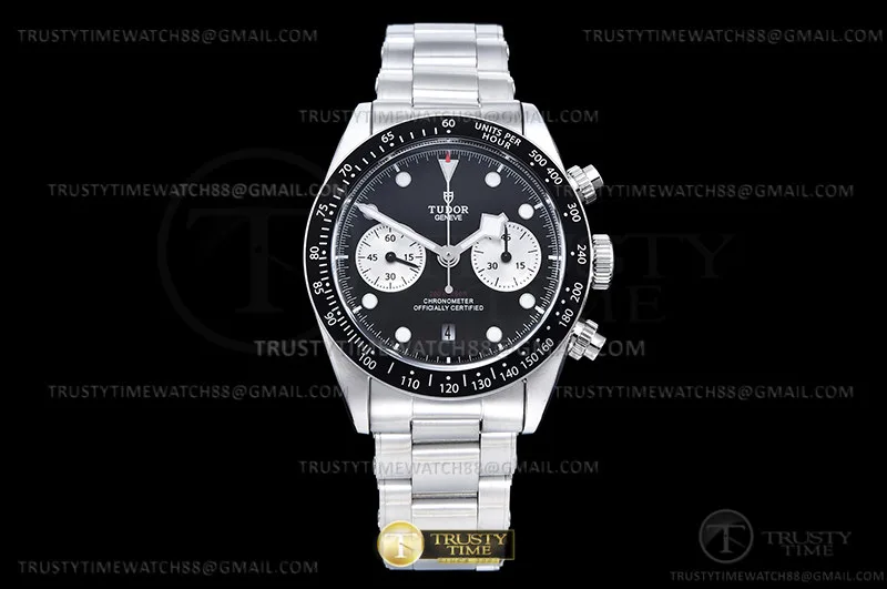 TUD107A - Black Bay Chrono Oys M79360N SS/SS Nero TWF A7750