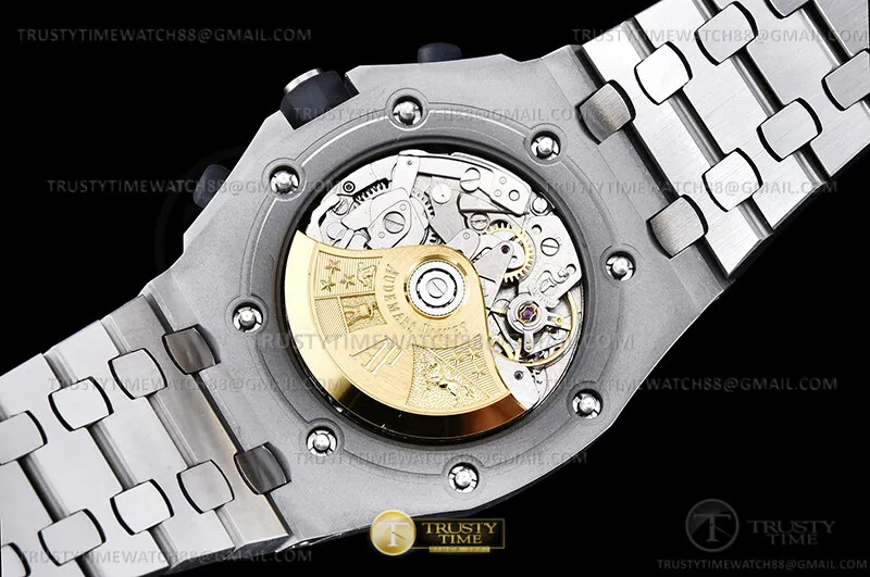 AP0898B - AP ROO Chrono 42mm SS/SS Wht/Blk/Num TKF A3126 Mod