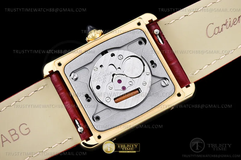 CAR0602C - Cartier Tank Louis YG/LE Red K11 Swiss Qtz