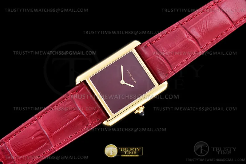 CAR0602C - Cartier Tank Louis YG/LE Red K11 Swiss Qtz