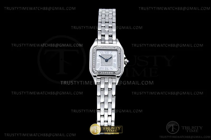 CAR0603B - Panthere 4022 22mm Dia SS/SS Diam AF Swiss Qtz