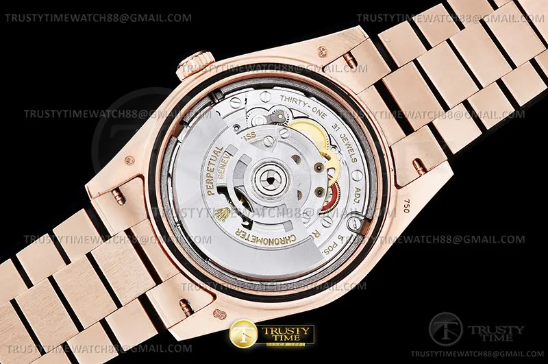 RDD0340C - DayDate 40mm 904L Flt Wt RG/RG Wht/Rm KF VR3255