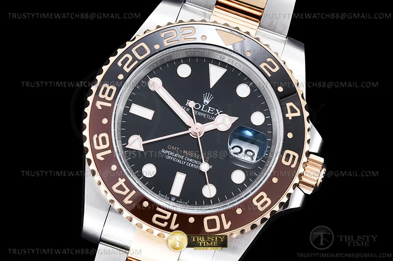 ROLGMT0339 - GMT II 126711CHNR Oys RG/SS Blk EWE EWE3285