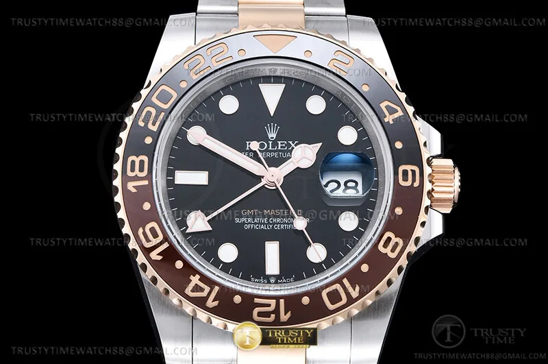 ROLGMT0339 - GMT II 126711CHNR Oys RG/SS Blk EWE EWE3285