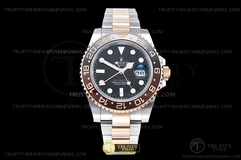 ROLGMT0339 - GMT II 126711CHNR Oys RG/SS Blk EWE EWE3285