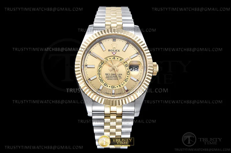 ROLSKD040B - Skydweller 336933 Jub YG/SS Gold Noob V2 Asian 23J