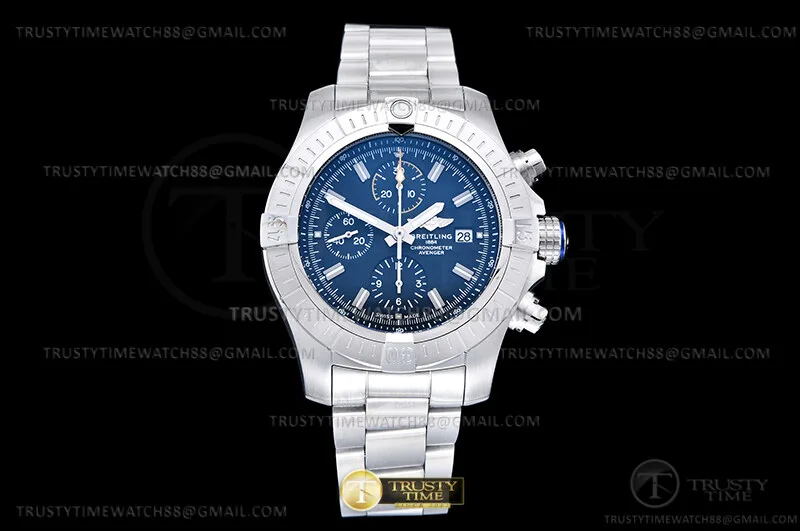BSW0530B - Avenger Chrono 45mm SS/SS Blu/Stk TF A7750