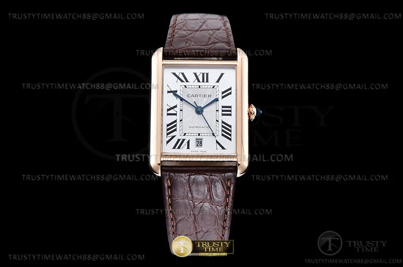 CAR0611B - Cartier Tank Solo 4324 RG/LE Wht AF A1847 Mod