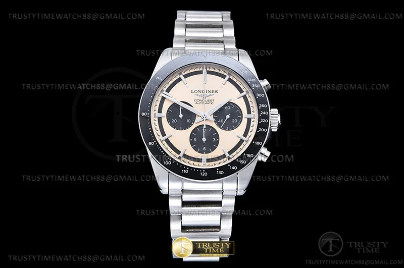 LON050B - HydroConquest Chrono Uomo SS/SS Crm/Blk A7750