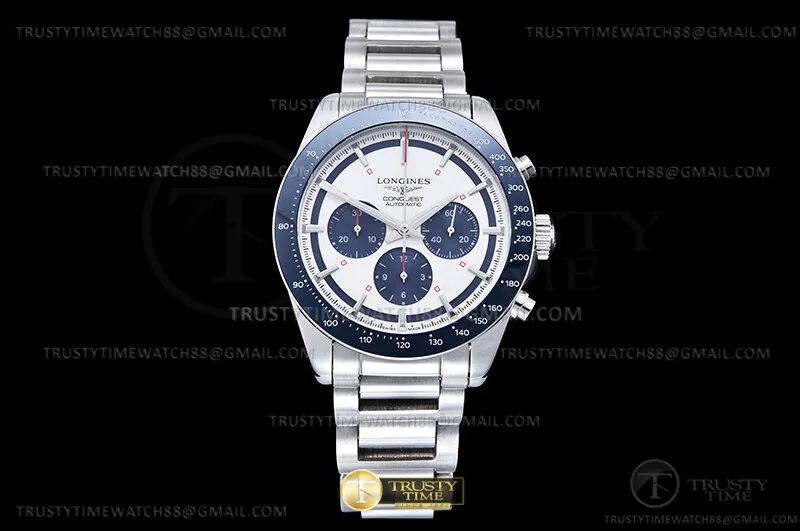 LON050D - HydroConquest Chrono hombre SS/SS Wht/Blu A7750