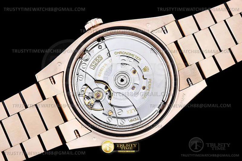 RDD0351G - DayDate 40mm Flt Wt RG/RG C-Brwn/Stk THB V3 SH3255