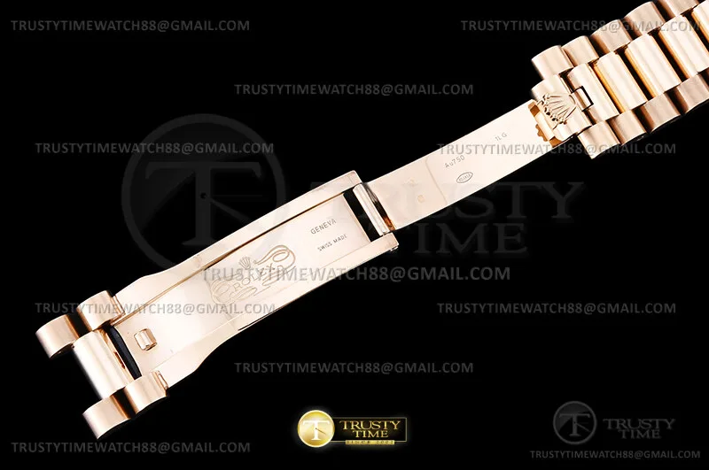 RDD0351G - DayDate 40mm Flt Wt RG/RG C-Brwn/Stk THB V3 SH3255
