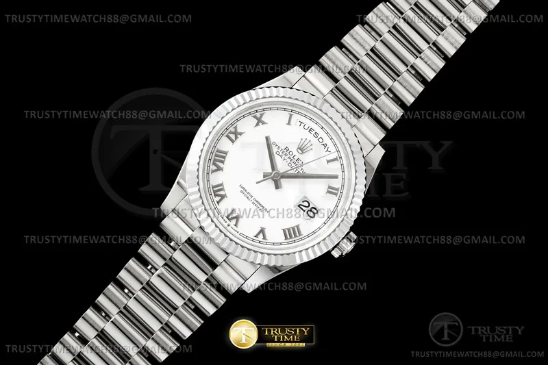 RDD0353A - DayDate 36mm 904L Flt Wt WG/WG Wht/Rm KF A2836 – Image 2