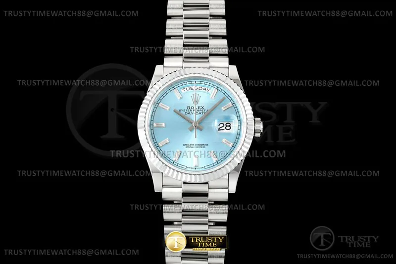 RDD0353C - DayDate 36mm 904L Flt Wt WG/WG I-Blue/Dia KF A2836