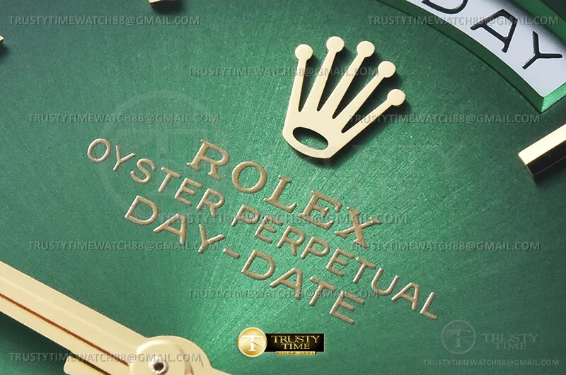 RDD0357F - DayDate 40mm 904L B.Dia YG/YG O-Grn/Rm GMF A2836
