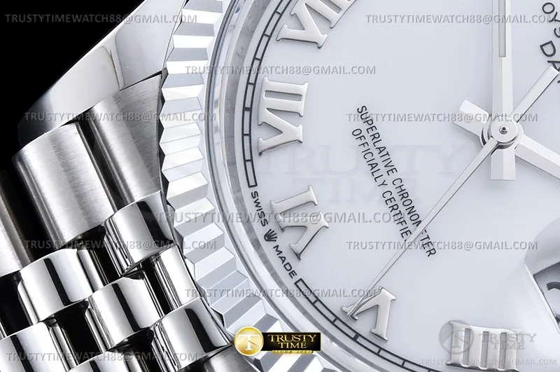 RDJ0467J - DJ 36mm Jub Flt 904L SS/SS Wht/Rm JQF VR3235