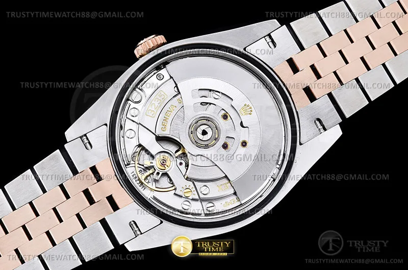 RDJ0468B - DJ 36mm Jub Flt 904L RG/SS M-Palm/Stk VSF VS3235