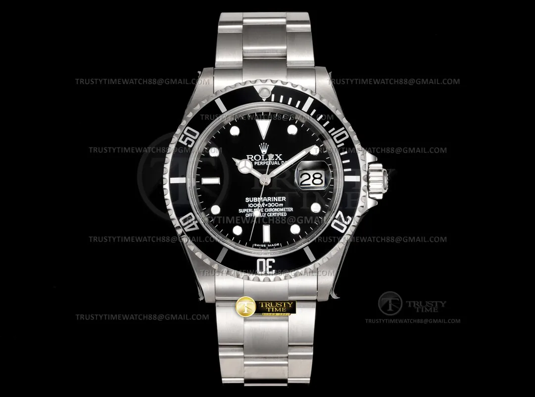 ROLSUB0502A - Submariner 16610LN 904L SS/SS Black TMF VR3135