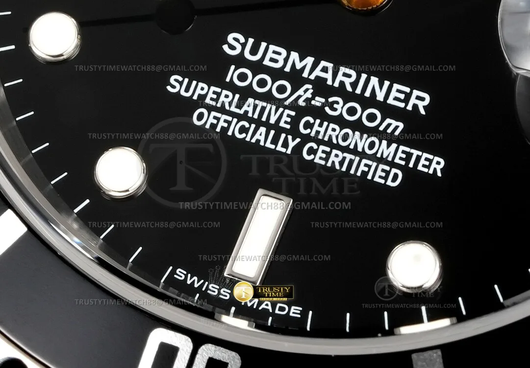 ROLSUB0503A - Submariner 16610LN 904L Re SS/SS Black TMF VR3135