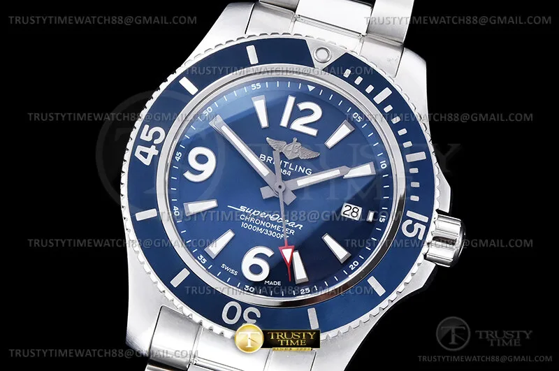 BSW0531B - Superocean 44mm V2 SS/SS Blue TF Asia 2824