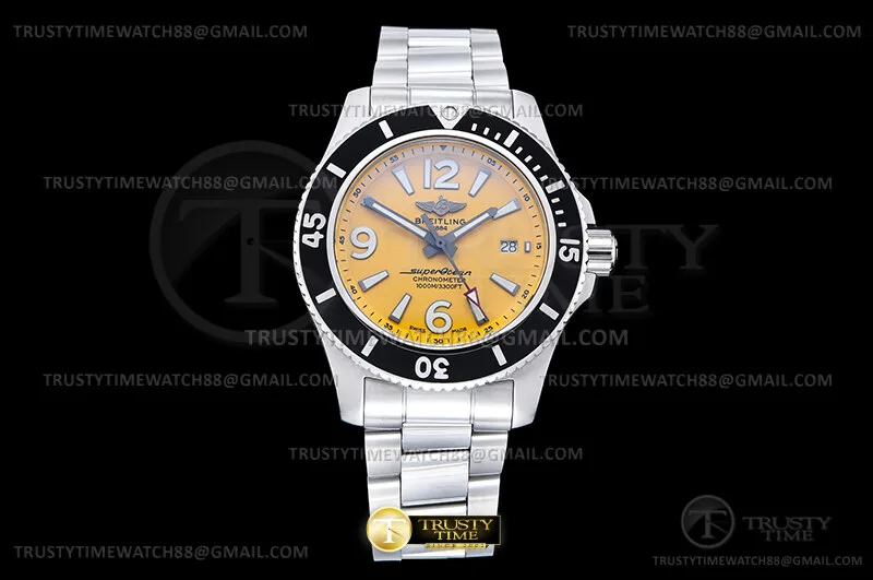 BSW0531C - Superocean 44mm V2 SS/SS Yellow TF Asia 2824