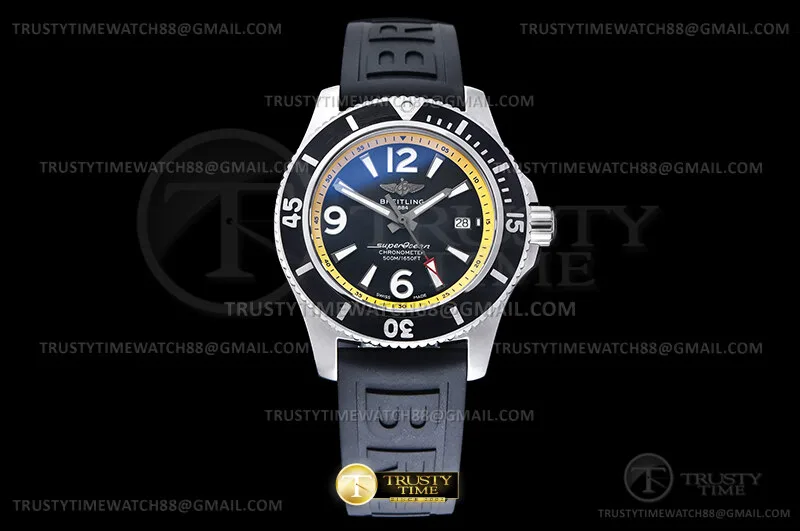BSW0532E - Superocean 44mm V2 SS/RU Nero/Giallo TF Asia 2824