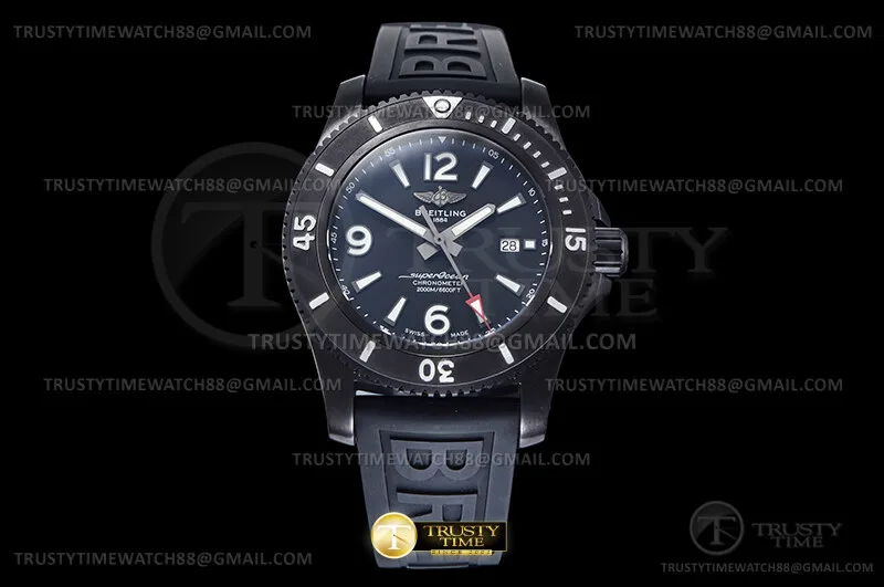 BSW0533B - Superocean 46mm V2 DLC/RU nero TF Asia 2824
