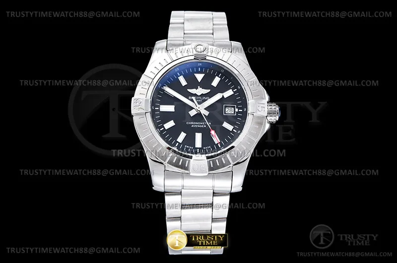 BSW0534C - Avenger 43mm V2 SS/SS Black TF A2824